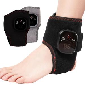 0728 Portable Ankle <b>Massager</b> with 4-level Heat & Vibration Adjustment Protective Support Brace for Sports Injury - Product Image 3