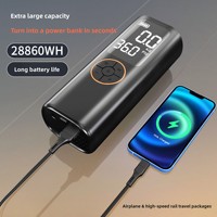 Compresseur d'air électrique rechargeable portable ABS 4500mAh pour pneus de voiture, matelas, 150PSI, mini gonfleur, affichage numérique automatique