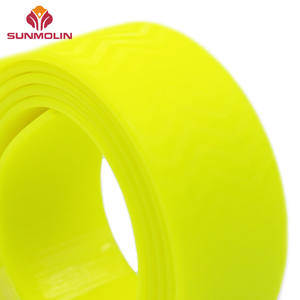 Kerah anjing kuning neon dengan anyaman berlapis <span class=keywords><strong>TPU</strong></span> 2mm visibilitas tinggi ramah lingkungan tahan air untuk keamanan yang lebih baik - Product Image 3