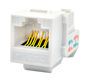 Connecteurs Ethernet Keystone Jack Cat6a 180 à montage sur panneau <span class=keywords><strong>RJ45</strong></span> <span class=keywords><strong>T568A</strong></span>/B UTP non blindés, modèle OEM RPS-1048, avec garantie de 2 ans - Product Image 2