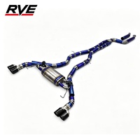 Knalpot Titanium RVE untuk BMW G01 G02 X3 X4 M40i B58 3.0T Valved Muffler Sport Catback Exhaust System