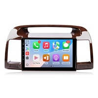 Autoradio F133 Lecteur MP5 SWC Écran tactile 9 pouces CarPlay sans fil Android Auto 2 Din Stéréo de voiture pour Toyota Camry 2002-2006