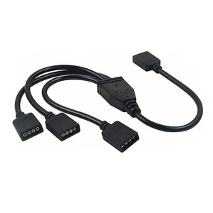 <span class=keywords><strong>สาย</strong></span>เคเบิลแยกสัญญาณ LED 1 ถึง 3 <span class=keywords><strong>สาย</strong></span> สำหรับ<span class=keywords><strong>ไฟ</strong></span> LED Strip RGB 3528/<span class=keywords><strong>5050</strong></span> แบบ 4 พิน ตัวเมียต่อตัวเมีย - Product Image 6