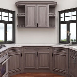 Cbmart pa ריהוט מודרני עיצוב עץ מלא אלגנטי בסגנון אירופאי שייקר קיר ארונות מטבח מודולה - Product Image 1