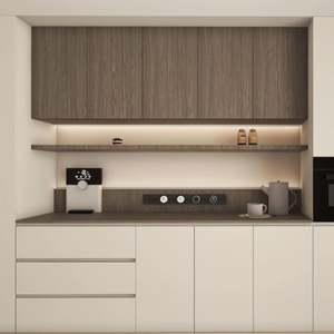 Petite armoire de cuisine intelligente, armoires de cuisine modernes en bois, rangement de cuisine moderne, placard - Product Image 3