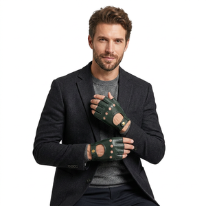 Nuevos Guantes de Conducción Unisex de Cuero Genuino de Primera Calidad, Hechos a Medida, Transpirables, Duraderos, con Forro de Algodón para las Cuatro Estaciones - Product Image 1