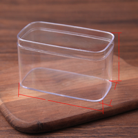 Boîtes en plastique jetables PS pour tiramisu, contenants transparents de 1 mm d'épaisseur pour desserts, capacité de 200 à 500 g pour mousse de lait au matcha