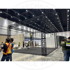 Système de structure de stand <span class=keywords><strong>d</strong></span>'exposition en aluminium noir 6x6x4m - Product Image 2