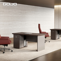 Table de bureau moderne en forme de I, fabriquée par une usine OEM, poste de travail moderne pour manager, mobilier de bureau en bois, bureau de direction