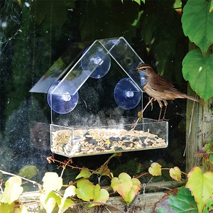 Comedero Automático para Pájaros de Jaula, Recolector de Semillas de Acrílico con Ganchos de Acero Inoxidable - Product Image 3