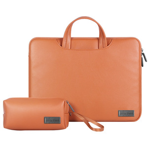 2024 Offre Spéciale sacs pour ordinateur portable en cuir PU de luxe Durable Portable voyage étanche ordinateur portable manches sac pour ordinateur portable pour hommes femmes - Product Image 1