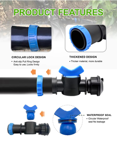 20/25/28/32/40/50/63mm nhựa linh hoạt vòi phun nước Phụ kiện cần cẩu nước offtake van cho <span class=keywords><strong>Pe</strong></span>/PVC layflat <span class=keywords><strong>Hose</strong></span> - Product Image 5