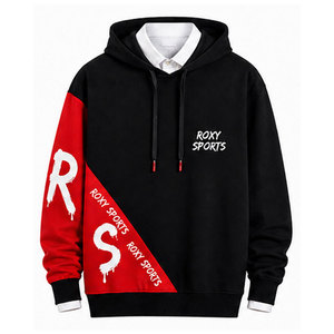 Sweat à capuche personnalisé pour homme, 100% coton lourd (370g), style streetwear décontracté, avec poche, respirant, écologique, OEM/ODM - Product Image 1