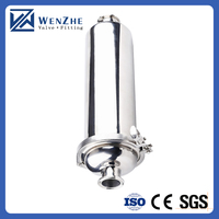 Filtre à tamis hygiénique droit à trois pinces de haute qualité, lait, bière, miel, marque WENZHE, OEM/ODM personnalisable, garantie d'un an
