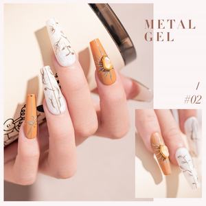 JTING Unique Custom 12colors Metal Painting Gel Polish with <b>Silver</b> Jars 5g OEM Private Brand <b>Top</b> Quality <b>Metallic</b> Gel Polish - Product Image 6