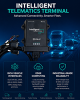 Caja Telemática para Vehículos Android 12 / Linux, T-BOX LTE GNSS CAN Bus J1939 RS485, Gateway de Computación en Borde para Gestión de Flotas