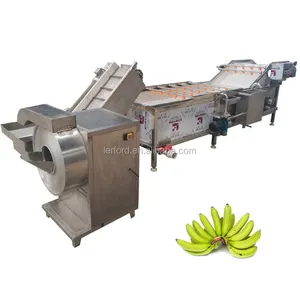 Big Capacity 300kg 500kg 1000kg/H Plantain Banana Chip Cutting Frying Processing Production Machine Line