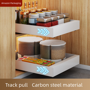 Wholesale Under <strong>Sink</strong> Organizer Carbon Steel Bathroom Cabinet Storage and Organizer <strong>Pullout</strong> Cabinet Organizers <strong>Drawer</strong> Basket - Product Image 2