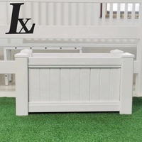 LIANNGXIN PVC Vinyl Plastic blanc Jardinière extérieure Jardinière