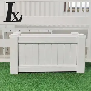 LIANNGXIN PVC Vinyl Plastic White Garden Outdoor Planter Box