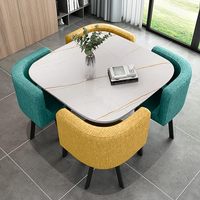 Nouveau design Économisez de l'espace Chaise et tables de salle à manger populaires Ensemble de salle à manger pour la maison et l'hôtel