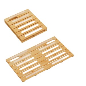 Alfombra de Ducha de Bambú Rectangular, Color Madera Natural, Antideslizante, para Baño - Product Image 5
