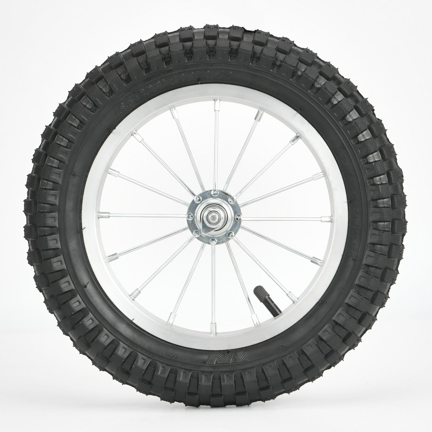 Juego de ruedas delanteras de aleación de aluminio.