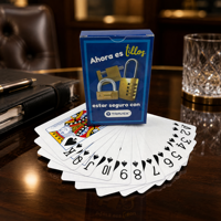 Cartes à Jouer Personnalisées Premium TRAVEX – Papier Professionnel à Noyau Violet 310GSM Qualité Poker – Boîte en Papier Écologique Personnalisée