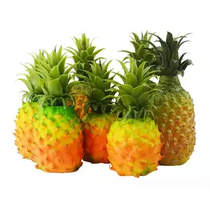 Décor de fête fruits artificiels décoration de supermarché photographie arrière-plan accessoires <span class=keywords><strong>faux</strong></span> <span class=keywords><strong>ananas</strong></span> en plastique <span class=keywords><strong>ananas</strong></span> - Product Image 1
