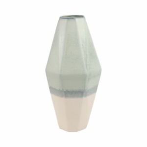 Vase à facettes triple ton pour la décoration du salon, accent décontracté pour la maison, chambre, bureau, cuisine - Product Image 4