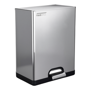 Cestino per Rifiuti Rettangolare in Acciaio Inox da 25 L per Montaggio a Parete Mediclinics - Product Image 2