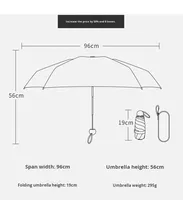 Parapluie miniature pliable 5 volets de haute qualité avec logo personnalisé, motif fruits, anti-UV et imperméable, idéal pour les voyages et les cadeaux d'affaires