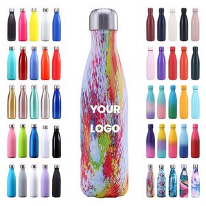 Botella de Agua de Acero Inoxidable 2024, Colorida, de Alta Calidad, 500 ml, 750 ml, en Oferta, con Aislamiento al Vacío, en Forma de Botella de Cola, para Senderismo - Product Image 1