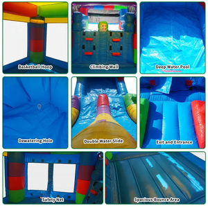 Lâu đài phao xếp hình, nhà chơi ngoài trời cho trẻ em, lâu đài PVC cho tiệc ngoài trời - Product Image 2