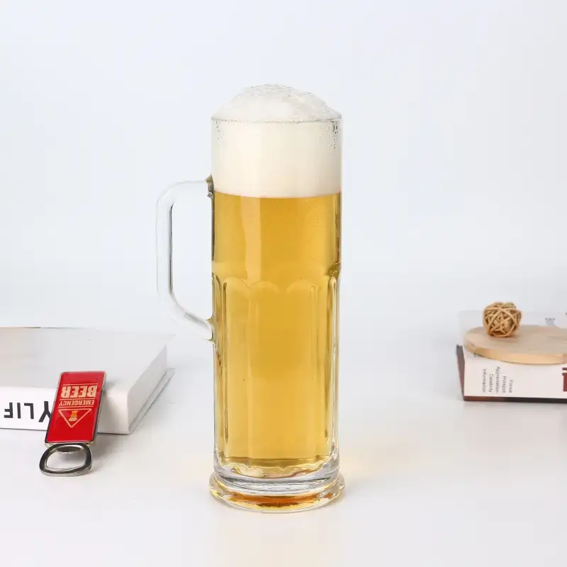 Fornitore diretto delle tazze di birra di sconto dei bicchieri di birra del monogramma del serbatoio di birra di vetro diretto della fabbrica 1000ml