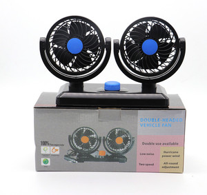 12V/24V Car Fan Auto Car Suction Cup Fans Vehicle Cooling Fan Car Powerful Quiet 3 Speed
