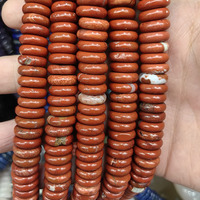 Perles d'espacement rondes multicolores naturelles, grandes perles Heishi en pierres précieuses pour la fabrication de bijoux DIY 4x12mm 4x10mm