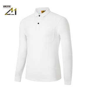 เสื้อโปโลแขนยาวผู้ชาย A-1 ผ้าโพลีเอสเตอร์ 100% น้ำหนัก 180 กรัม ถักทอแบบแห้งเร็ว ระบายอากาศได้ดี เหมาะสำหรับใส่เล่นกอล์ฟและสวมใส่ลำลอง - Product Image 1