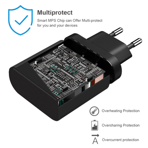 Adattatore caricabatterie portatile migliore PD Fast EU 45w telefono alimentazione veloce parete tipo C multifunzione stabile da viaggio nuova tecnologia bianco OEM - Product Image 6
