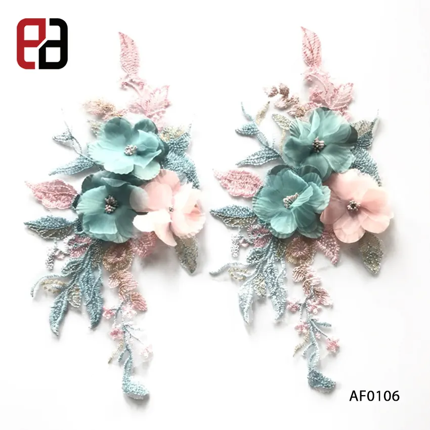 Необычная 3D вышивка крючком, цветы для украшения одежды