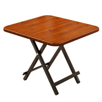 Table à manger pliante en bambou, design moderne, légère, forme carrée, mobilier pour la maison, restaurant, salon, maison de location