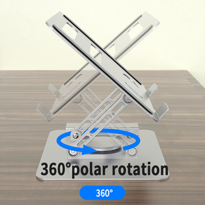 Kinh Tế Hợp Kim Nhôm Bàn PC Đứng 360 Xoay Cơ Sở Xoay Xoay Mát Có Thể Gập Lại Ergonomic Máy Tính Xách Tay Chủ Máy Tính Xách Tay Đứng - Product Image 5