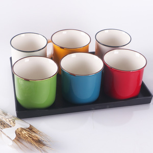 แก้วเซรามิกสีขาวล้วน สำหรับกาแฟตอนเช้า รุ่น HB-006 - Product Image 2