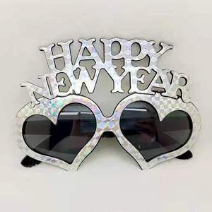 PAFU <span class=keywords><strong>capodanno</strong></span> Party Party bombour Photo Booth oggetti di scena Happy New Year Heart Eyeglasses Sunglasses - Product Image 4