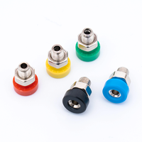 CXSDDZ-203A Prise banane en laiton 2 mm 10A avec boîtier ABS pour application sur circuit imprimé, longueur 10 mm