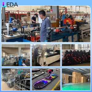 Leda ไฟ LED รูปปีกสีทองสวยงามสำหรับตกแต่งซุ้มโลหะเรืองแสงฉากหลังสำหรับงานเลี้ยง - Product Image 4