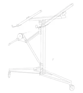 DL809--DRYWALL LIFTER-SHUANGREN -HOT SELLING PRODUCT FOR PANEL-ceiling-MAX height 3.35M or 4.8M no other tools need