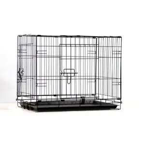 Venta al por mayor de alta calidad portátil jaula para perros plegable jaula para perros pequeños y animales de tamaño mediano