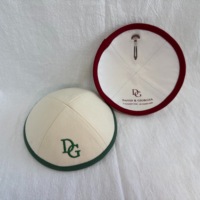 Vente en gros de Kippot/Yarmulke en sergé de coton imprimé personnalisé, écologiques, bonnets religieux juifs, couvre-chefs cérémoniels (tous types)