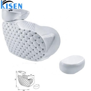 Offre Spéciale : Ensemble de Mobilier de Salon de Coiffure et Barbier – Fauteuil de Lavage Réglable Blanc Diamant avec Évier Intégré - Product Image 5